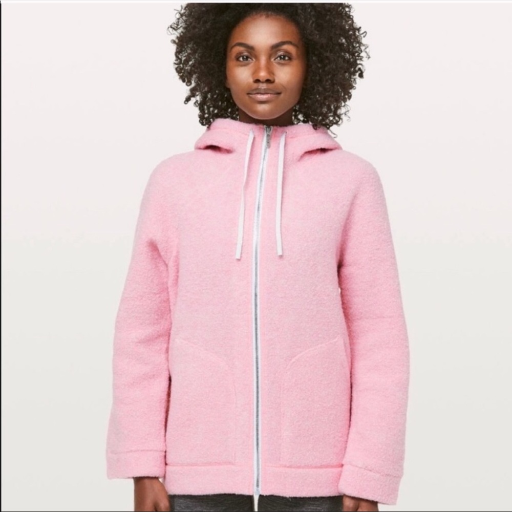 lululemon athletica Pink Hooded Zip-Up Women's Jacket